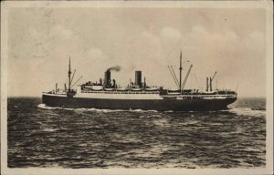 Norddeutscher Lloyd Bremen Munchen Steamer Ship Real Photo Vintage PC