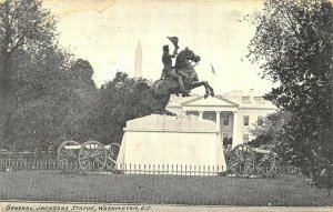 Washington DC General Jackson's Statue 1912 Postcard