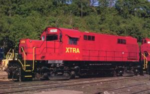 Railroads, Train - Diesel Locomotive Leasing Co. Xtra #2873   railroadcards.com
