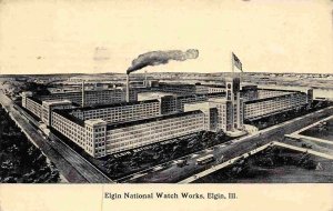 Elgin National Watch Works Elgin Illinois 1913 postcard