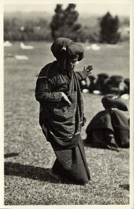 indonesia, SUMATRA, Native Batak Woman Dancing (1920s) RPPC Postcard