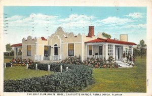 G81/ Punta Gorda Florida Postcard 1941 Golf Club House Hotel Charlotte