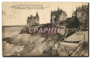 CARTE Postale Old Emerald Coast Dinard la Malouine off St Malo