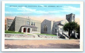 CAPE GIRARDEAU, Missouri MO ~ METHODIST CHURCH Education Building 1930s Postcard