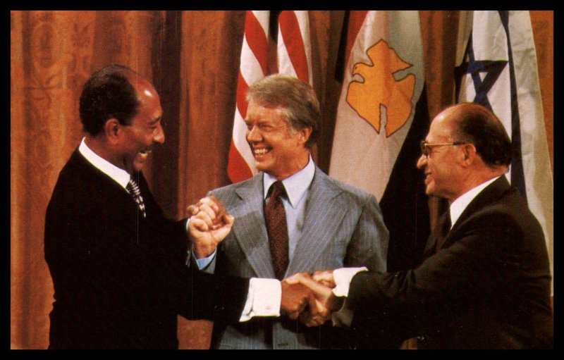 President Carter,Anwar Sadat and Menachem Begin