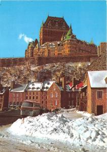 BR4965 Quebec  Chateau Frontenac dominant la vieile basse ville en hiver canada