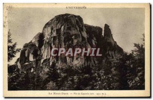 Old Postcard Le Mont Dore Peak Capuchin