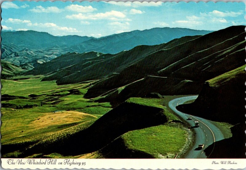 Vintage Idaho Souvenir Postcard, Whitebird Hill & Highway 95 pb24