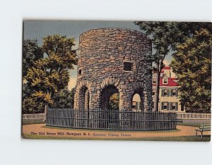 Postcard The Old Stone Mill, Newport, Rhode Island