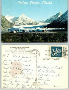 Portage Glacier off Seward Highway 50 miles from Anchorage,AK Alaska Vintage