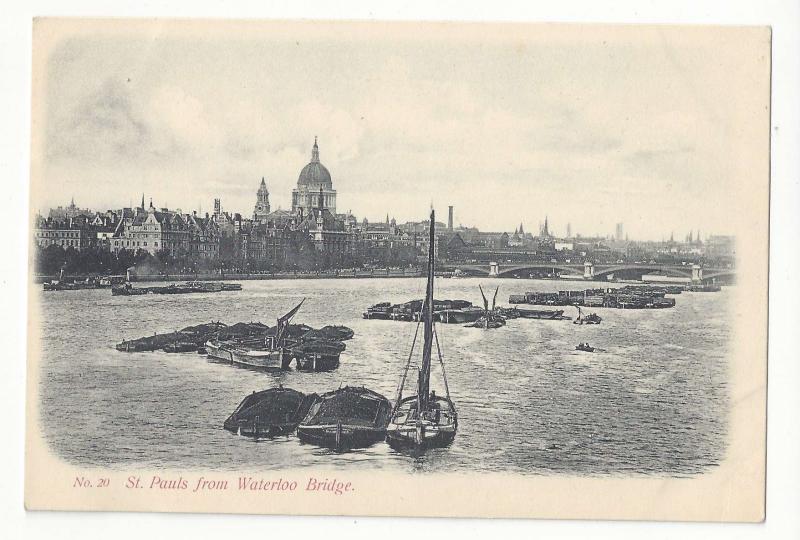 UK England London St Paul's Cathedral from Waterloo Bridge Beagles Postcard