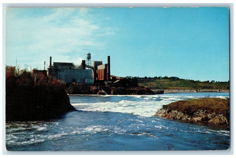 c1960's High Tide Reversing Falls Saint John New Brunswick Canada Postcard 