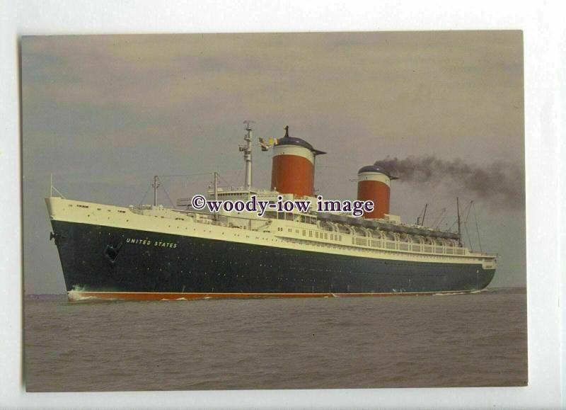 LN1516 - United States Lines Liner - United States , built 1952 - postcard