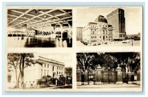 c1910's Multiview Of Providence Rhode Island RI RPPC Photo Antique Postcard 