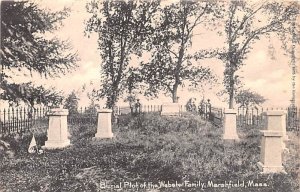 Burial Plot of the Webster Family Marshfield , Massachusetts MA