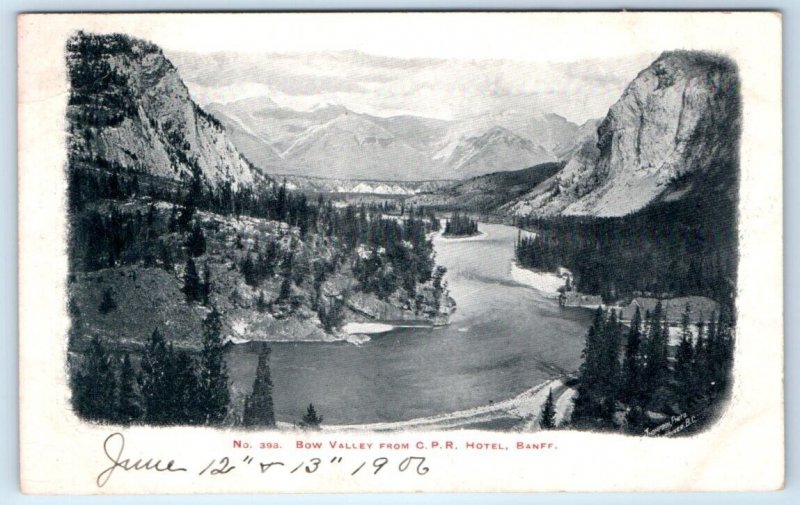 Bow Valley from C.P.R. Hotel - Banff CANADA Postcard
