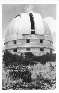 Fort Davis Texas 1940s RPPC Photo Postcard Mc Donald Observatory 13276