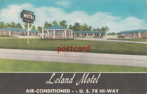 c1950/60's LELAND MOTEL Austell GA Proprietors Mr. & Mrs. Joel H. Lee