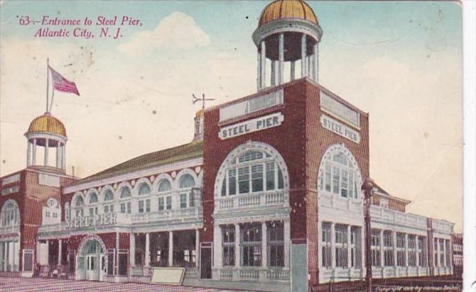 New Jersey Atlantic City Entrance To Steel Pier