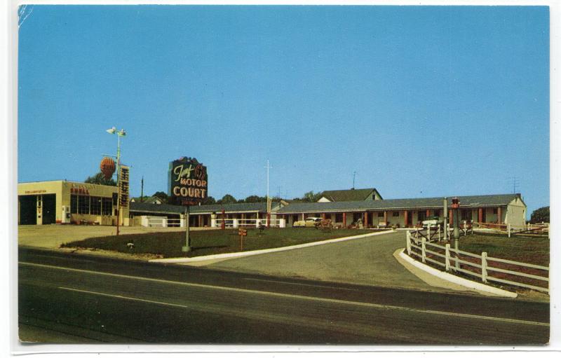 Turf Motor Court Hotel Laurel Maryland postcard