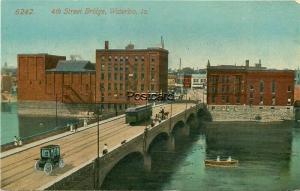 IA, Waterloo, Iowa, 4th Street Bridge, Acmegraphic No. 6242