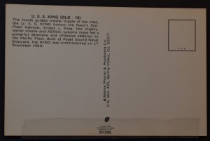 US Navy Ship - U.S.S. King [DLG-10]