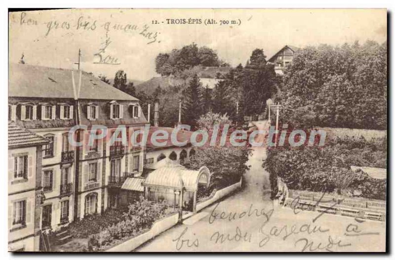 Old Postcard Trois Epis