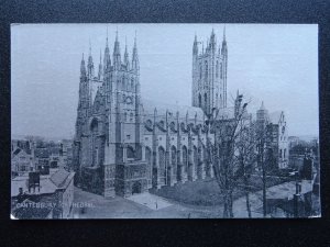 Kent CANTERBURY CATHEDRAL - Old Silvered Alumino Postcard by Palatine