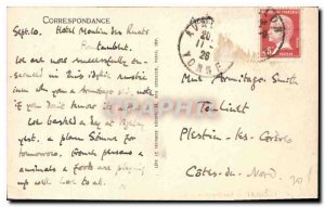 Postcard Old Vezelay General view