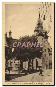 Old Postcard Beaune Place Monge and the Belfry