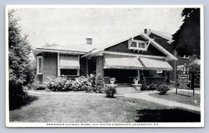 K4/ Lexington Kentucky Postcard c1940s Bennings Tourist Home  95