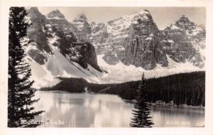 MORINE LAKE ALBERTA CANADA~REAL PHOTO POSTCARD 1952