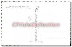 Postcard Old Antibes Old Town In The Background Peaks