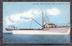 dc608 - CAMP ELLIS Maine 1940s Fishing & Party Boat BEA HAWK