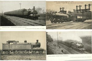 CHEMIN DE FER LOCS RAILWAY TRAINS ROYAUME-UNI 40 CPA Pre-1940 (L3389)