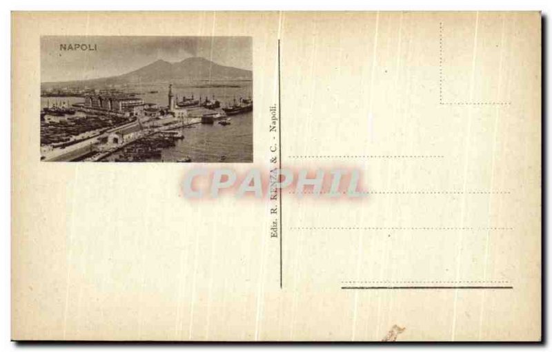 Postcard Old Napoli Piazza della Borsa