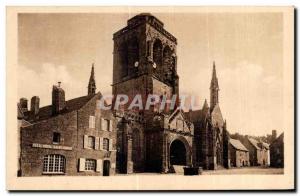 Old Postcard Locronan Finistere The Church