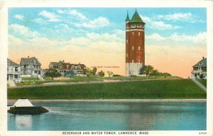 MA, Lawrence, Massachusetts, Reservoir and Water Tower, Tichnor No. 27187