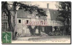 Postcard Old Pont-Sainte-Maxence and Facade flag of & # & # 39abbesse of 39an...