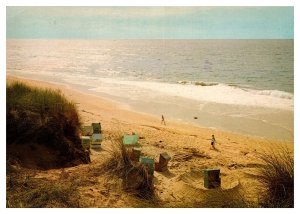 Postcard Netherlands beach ocean