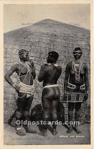 Before and Behind African Nude Unused 