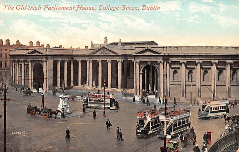 Old Irish Parliament House, College Green Dublin Ireland Unused 