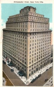 Vintage Postcard 1926 Ambassador Hotel Newest Exclusive Park Ave. New York City