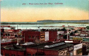Postcard View of Point Loma from San Diego, California