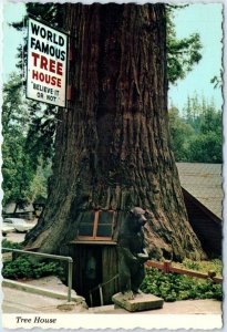 Postcard - Tree House - Piercy, California