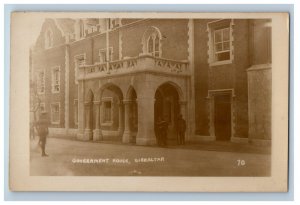 c1920's Government House Street View Gibraltar RPPC Photo Vintage Postcard