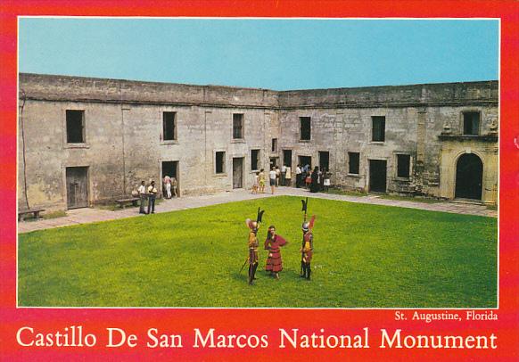 Courtyard Scene Castillo De San Marcos National Monument St Augustine Florida