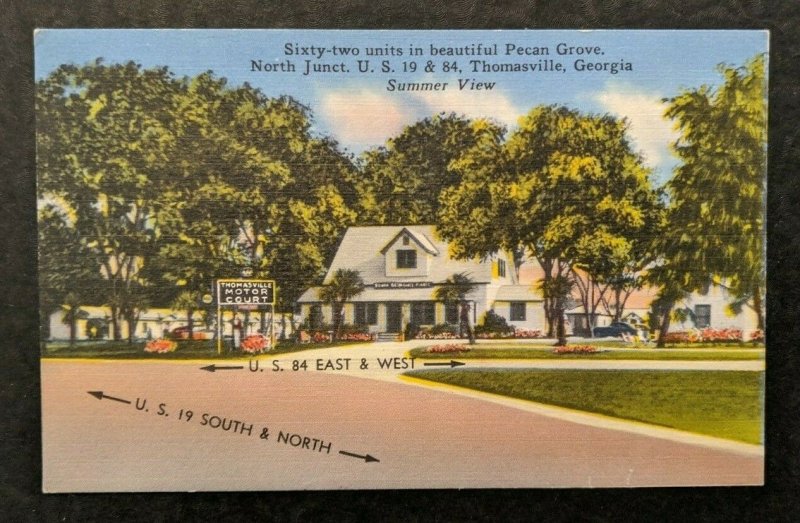 Mint Vintage Thomasville Motor Court Georgia Real Picture Postcard RPPC