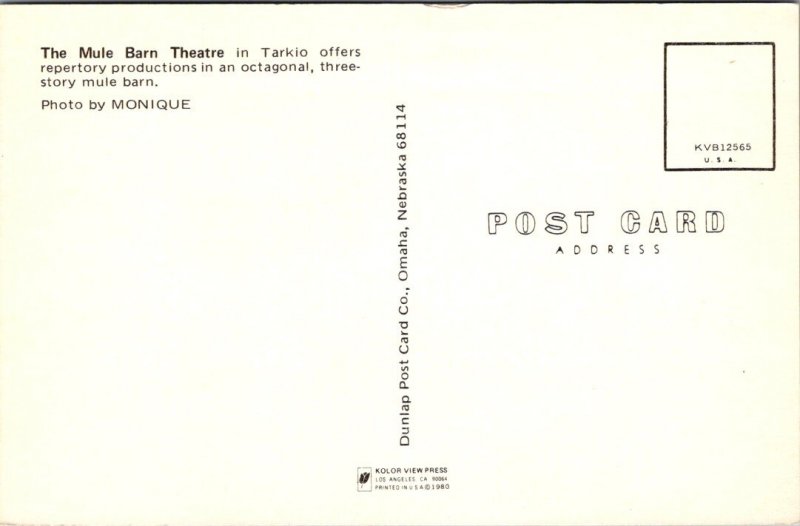 Missouri, Tarkio - Mule Barn Theatre - [MO-092]