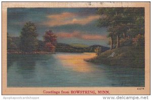 Minnesota Greetings From Bowstring 1947